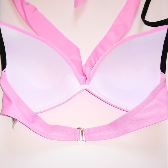 Boutique Pink & White X Wrap Bikini Swimsuit - Picture 4 of 8